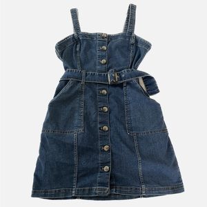 H&M jean dress button up